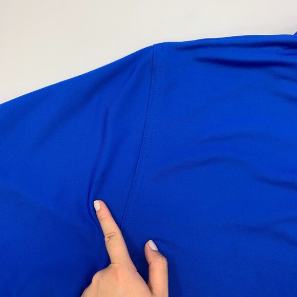 Under Armour Fishing Polo Shirt Mens XL Extra Large Blue HeatGear Sweat Wick - Picture 9 of 13